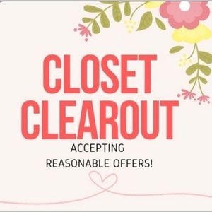 Closet clear out!